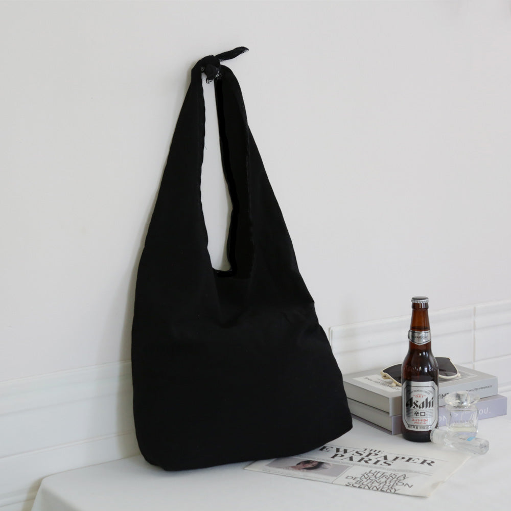 Adjustable Cotton Linen Shoulder Bag – Foldable Reusable Tote