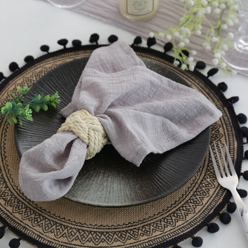 Cotton Table Napkins – Soft, Absorbent & Reusable, Set of 4