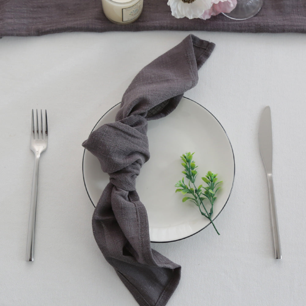 Cotton Table Napkins – Soft, Absorbent & Reusable, Set of 4