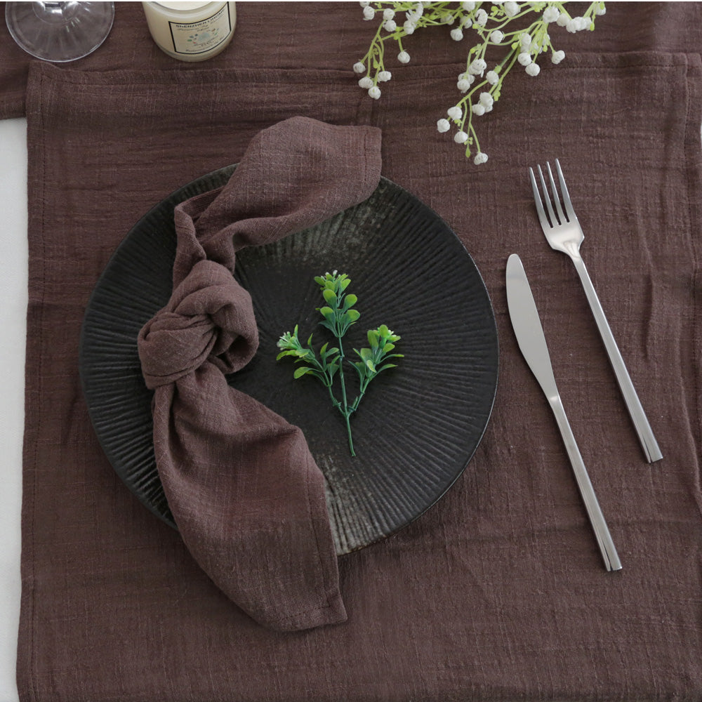 Cotton Table Napkins – Soft, Absorbent & Reusable, Set of 4
