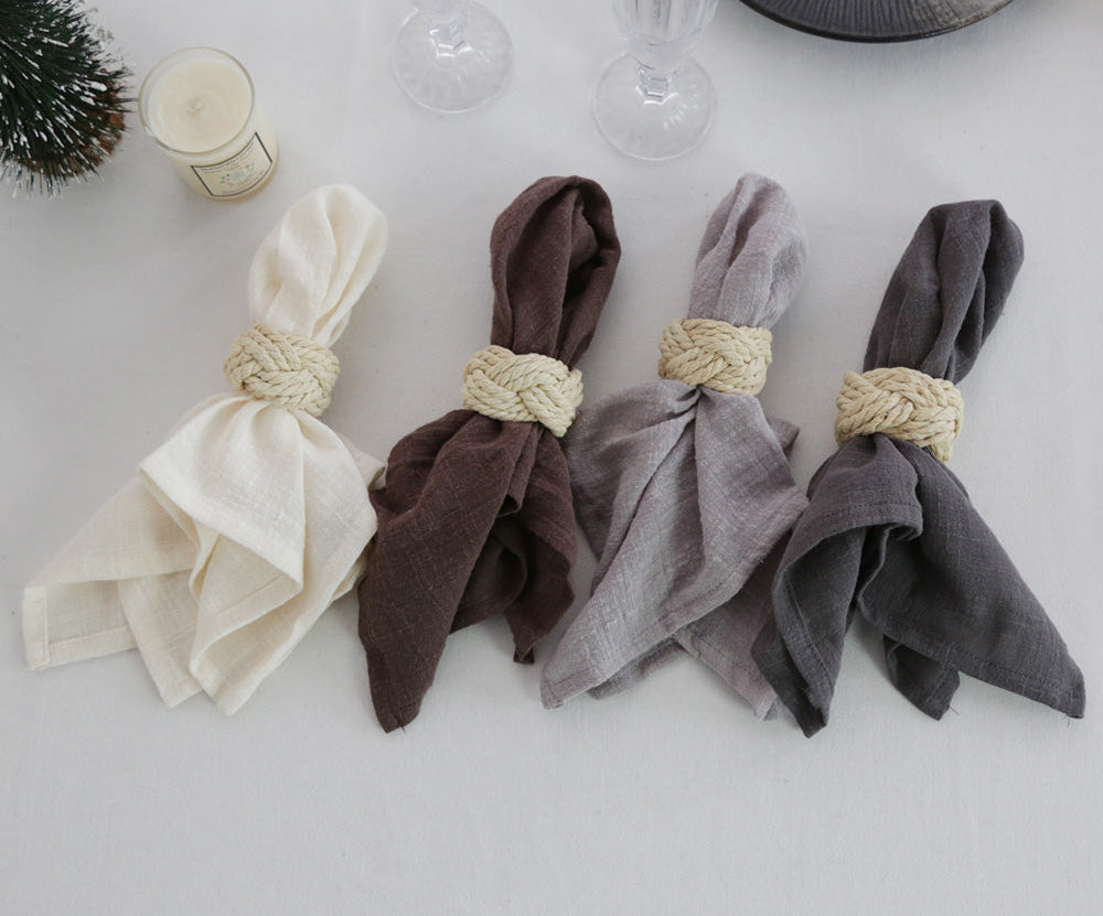 Cotton Table Napkins – Soft, Absorbent & Reusable, Set of 4
