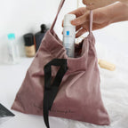 Velvet Drawstring Organiser Bag with Handle – “Keep Life Simple” Storage Pouch