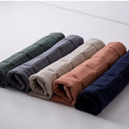 Natural Linen Chair Seat Pad with Ties