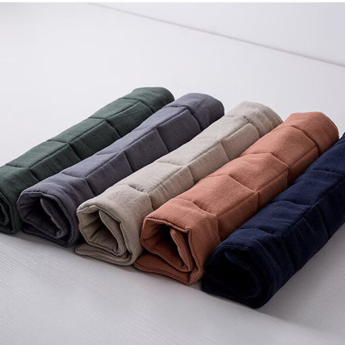 Natural Linen Chair Seat Pad with Ties