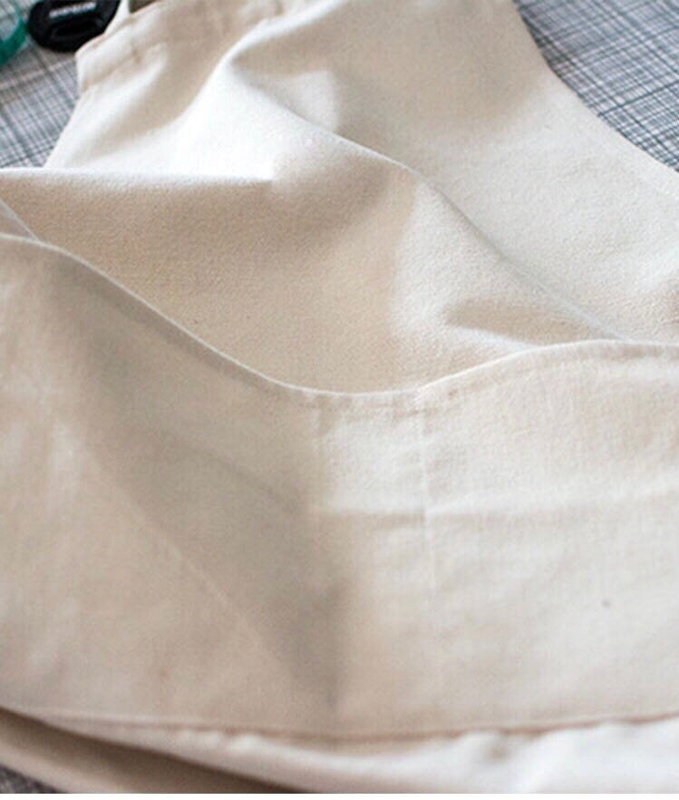 Cotton Canvas Art Apron with Detachable Sleeves – Adjustable Artist Apron with Pockets
