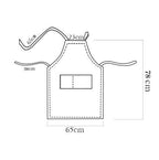 Cotton Canvas Art Apron with Detachable Sleeves – Adjustable Artist Apron with Pockets