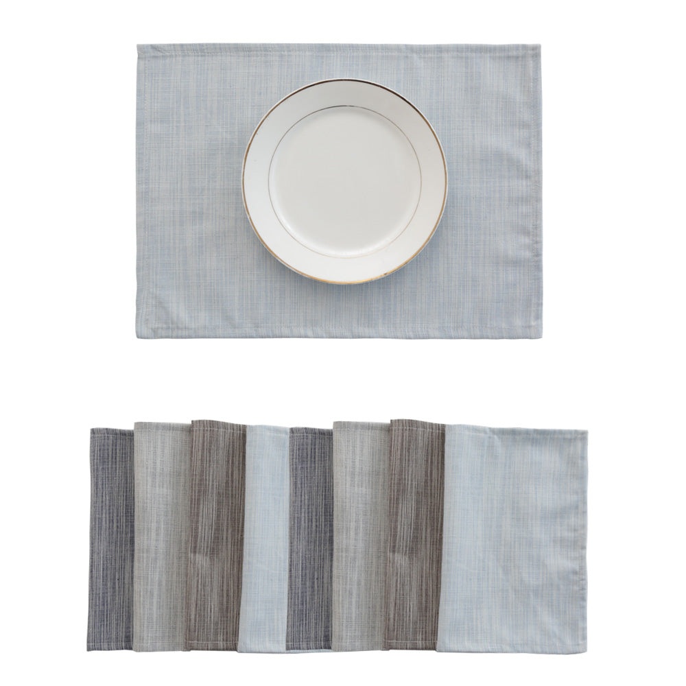 Natural Cotton Linen Placemats – Set of 4, 30 × 40 cm