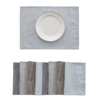 Natural Cotton Linen Placemats – Set of 4, 30 × 40 cm