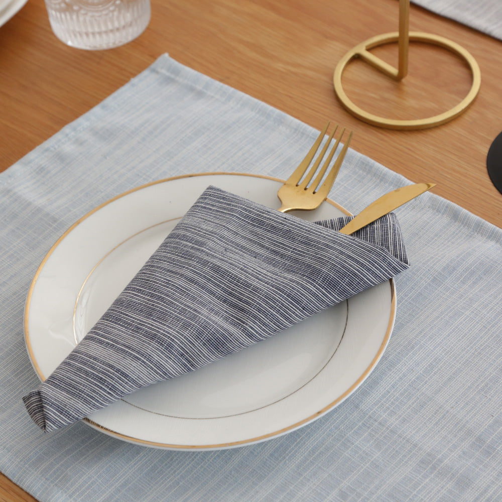 Natural Cotton Linen Placemats – Set of 4, 30 × 40 cm