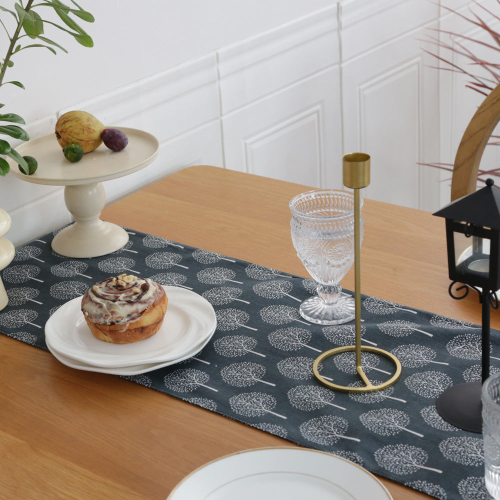 Mulberry Trees Cotton Linen Table Runner