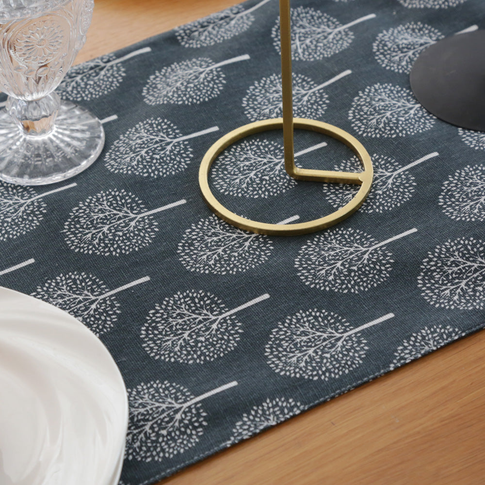 Mulberry Trees Cotton Linen Table Runner