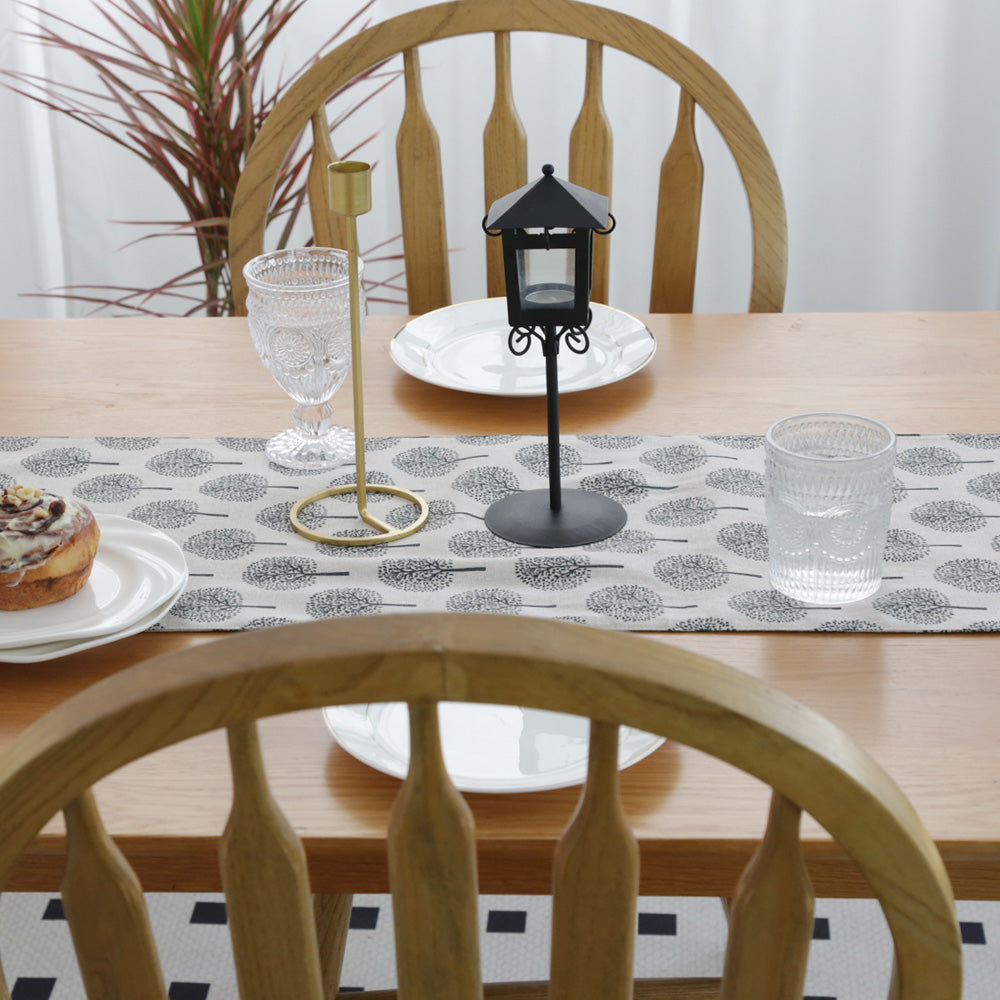 Mulberry Trees Cotton Linen Table Runner