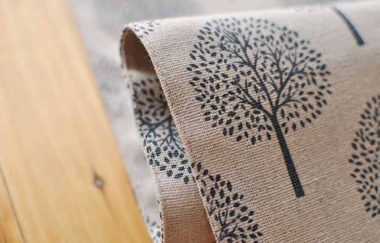Mulberry Trees Cotton Linen Table Runner
