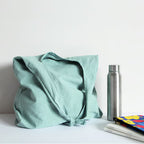 Adjustable Cotton Linen Shoulder Bag – Foldable Reusable Tote