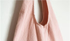 Adjustable Cotton Linen Shoulder Bag – Foldable Reusable Tote