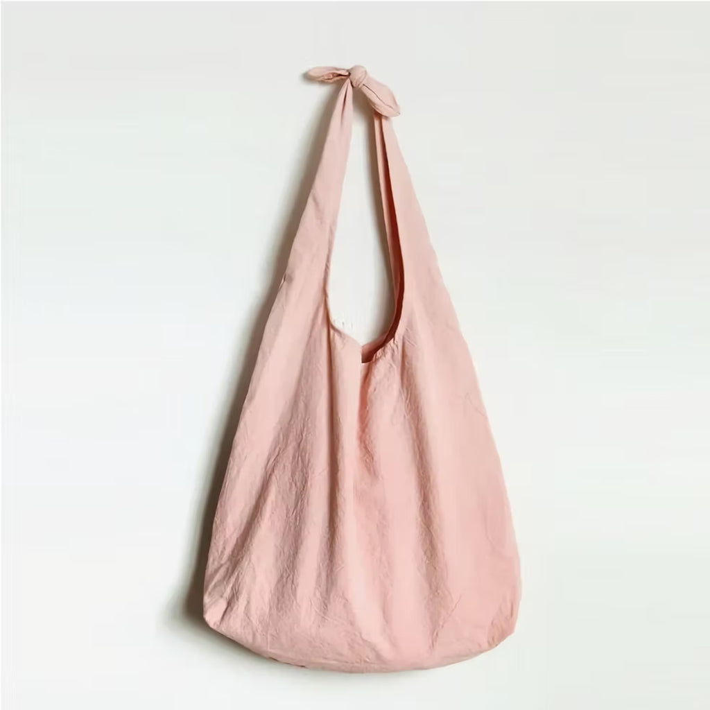 Adjustable Cotton Linen Shoulder Bag – Foldable Reusable Tote